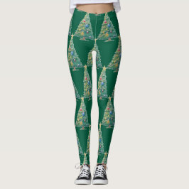 Colorful Christmas Tree Leggings