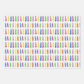 Colorful Christmas Tree Pop Art Geschenkpapier Set (Vorderseite 3)