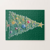 Colorful Christmas Tree Puzzle (Horizontal)