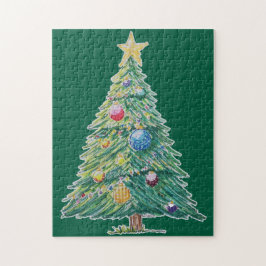 Colorful Christmas Tree Puzzle