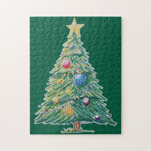 Colorful Christmas Tree Puzzle (Vertikal)