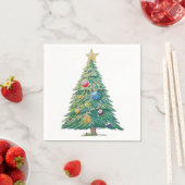 Colorful Christmas Tree Serviette (Beispiel)