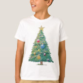 Colorful Christmas Tree T-Shirt (Vorderseite)
