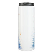 Colorful Christmas Tree Thermal Tumbler Thermosbecher (Rückseite)