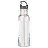 Colorful Christmas Tree Water Bottle Edelstahlflasche (Rückseite)