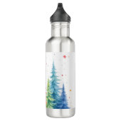 Colorful Christmas Tree Water Bottle Edelstahlflasche (Rechts)