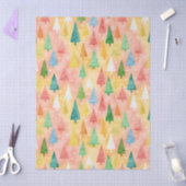 Colorful Christmas Trees – Festive Rainbow Holiday Seidenpapier (Basteln)