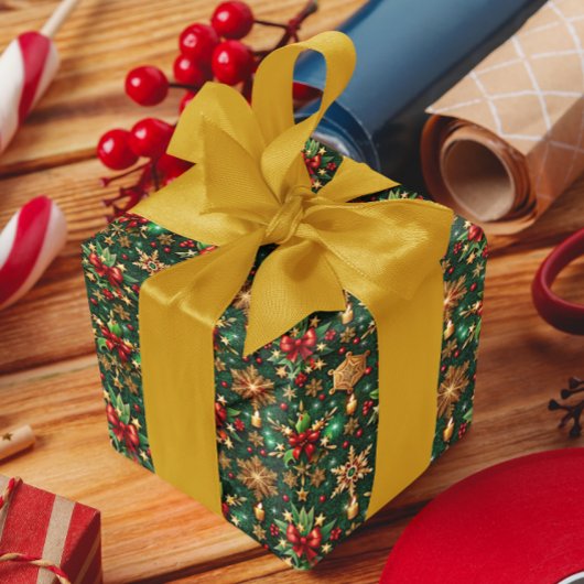 Colorful Christmas Vibe Festive Pattern Geschenkpapier