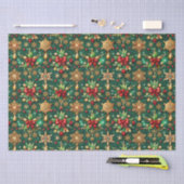 Colorful Christmas Vibe Festive Pattern Seidenpapier (Handwerk)