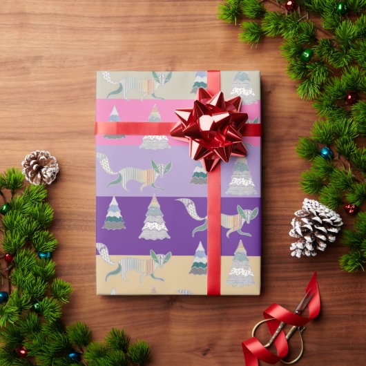 Colorful Christmas Winter Wonder Land Geschenkpapier (Feiertagsgeschenk)