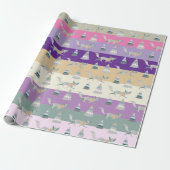 Colorful Christmas Winter Wonder Land Geschenkpapier (Ungerollt)
