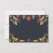 Colorful Cinco de Mayo Fiesta Spanish Wedding Dankeskarte (Rückseite)