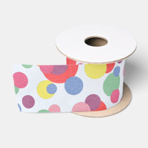 Colorful Circle Collection Satinband
