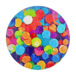 Colorful Circles Symphonic Art Schneidebrett