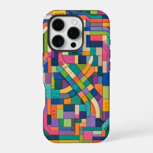 Colorful Circuitry iPhone Hülle (Rückseite)