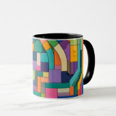 Colorful Circuitry Tasse (VorderseiteRechts)