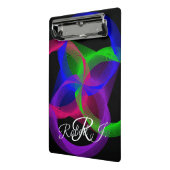 Colorful Circular Blend Geometric Mini Clipboard Klemmbrett (Gewinkelt2)