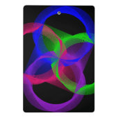 Colorful Circular Blend Geometric Mini Clipboard Mini Klemmbrett (Rückseite)