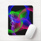 Colorful Circular Blend Geometric Mouse Pad Mousepad (Mit Mouse)
