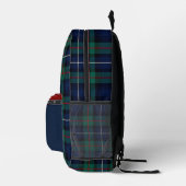 Colorful Clan Robertson Kariert Mit Monogramm Bedruckter Rucksack (Rechts)