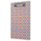 Colorful clipboard with geometric pattern klemmbrett (Links)