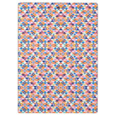 Colorful clipboard with geometric pattern klemmbrett (Rückseite)
