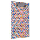 Colorful clipboard with geometric pattern klemmbrett (Rechts)
