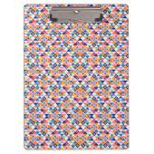 Colorful clipboard with geometric pattern klemmbrett (Vorderseite)
