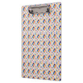 Colorful clipboard with geometric pattern  klemmbrett (Links)
