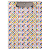 Colorful clipboard with geometric pattern  klemmbrett (Vorderseite)