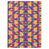 Colorful clipboard with vibrant geometric  klemmbrett (Rückseite)