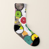 Colorful Clock Patterns Socken (Links - Innen)