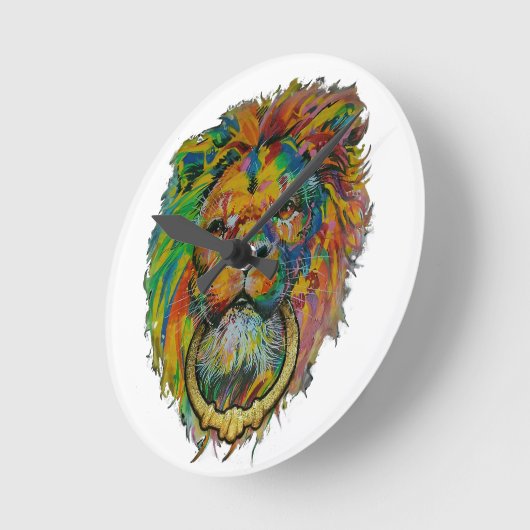 Colorful Clock Runde Wanduhr (Winkel)