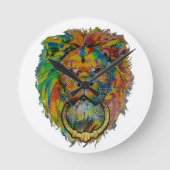 Colorful Clock Runde Wanduhr (Vorderseite)