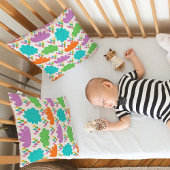 Colorful Clouds and Raindrops Kissen