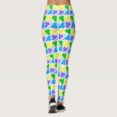 Colorful Clovers St. Patrick's Day Leggings (Rückseite)