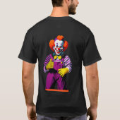 Colorful Clown Character In Bright Costume T-Shirt (Rückseite)