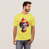 Colorful Clown Character In Bright Costume T-Shirt (Vorne ganz)