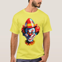 Colorful Clown Character In Bright Costume