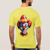 Colorful Clown Character In Bright Costume T-Shirt (Rückseite)