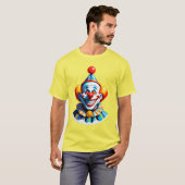 Colorful Clown Character In Bright Costume T-Shirt (Vorne ganz)