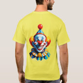 Colorful Clown Character In Bright Costume T-Shirt (Rückseite)