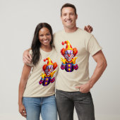 Colorful Clown Character In Bright Costume T-Shirt (Unisex)