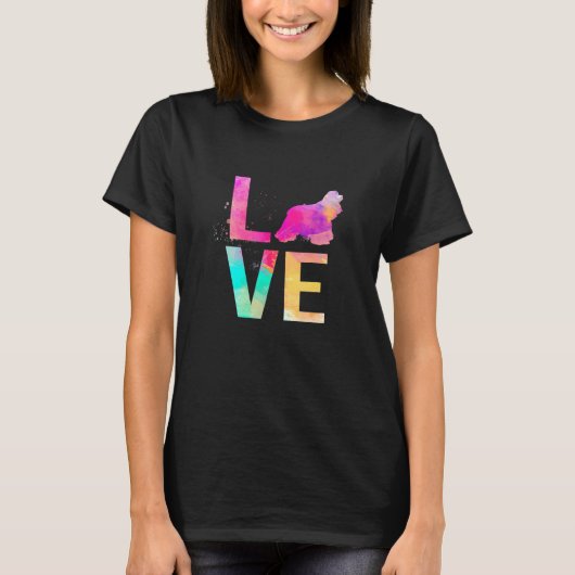 Colorful Cocker Spanel Hund Mama Cocker Spaniel T-Shirt (Vorderseite)