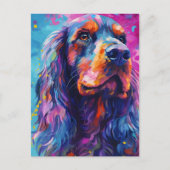 Colorful Cocker Spaniel Postkarte (Vorderseite)