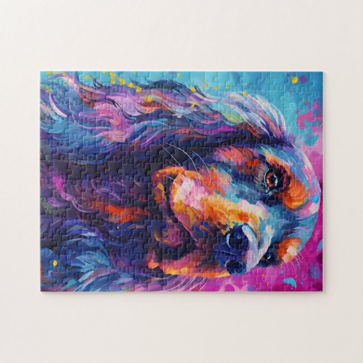 Colorful Cocker Spaniel Puzzle (Horizontal)