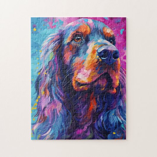 Colorful Cocker Spaniel Puzzle (Vertikal)