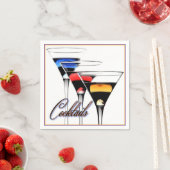 Colorful Cocktail Brille Napkins Serviette (Beispiel)