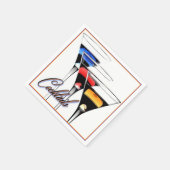 Colorful Cocktail Brille Napkins Serviette (Ecke)