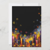 Colorful Cocktails Engagement Party Einladung (Rückseite)